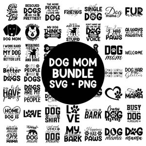 Svg maman chien, lot de chien SVG, Svg pour amoureux des chiens, Pawsitive Svg, Svg chiot, dictons chien, dictons chien svg, fichiers coupés Svg pour sublimation