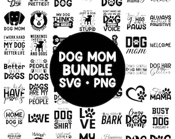 Dog Mom SVG Bundle, Pet Lover Clipart (Digital Download )