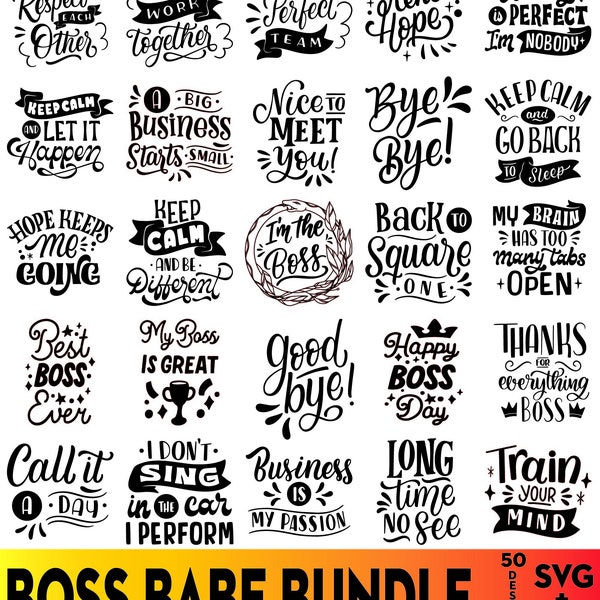 Boss Babe SVG Bundle, Boss Lady, Queen Svg, Business Woman SVG, Women Empowerment SVG,Girls Power, Cut File Cricut, silhouette png