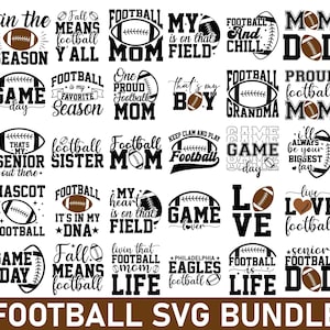Paquete SVG de fútbol, frases y refranes sobre fútbol, SVG de mamá futbolera, SVG del día del partido, SVG de camiseta de mamá futbolera, archivo de corte Cricut para uso comercial