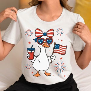 Mamá Ganso SVG del 4 de julio, Ganso Patriótico Png, Coqueta Americana Png, Ganso Patriótico Png, Día de la Independencia Png, Lazos Patrióticos Png