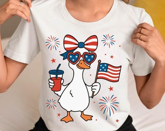 Mamá Ganso Patriótica PNG: Clipart del 4 de julio (Descarga digital)