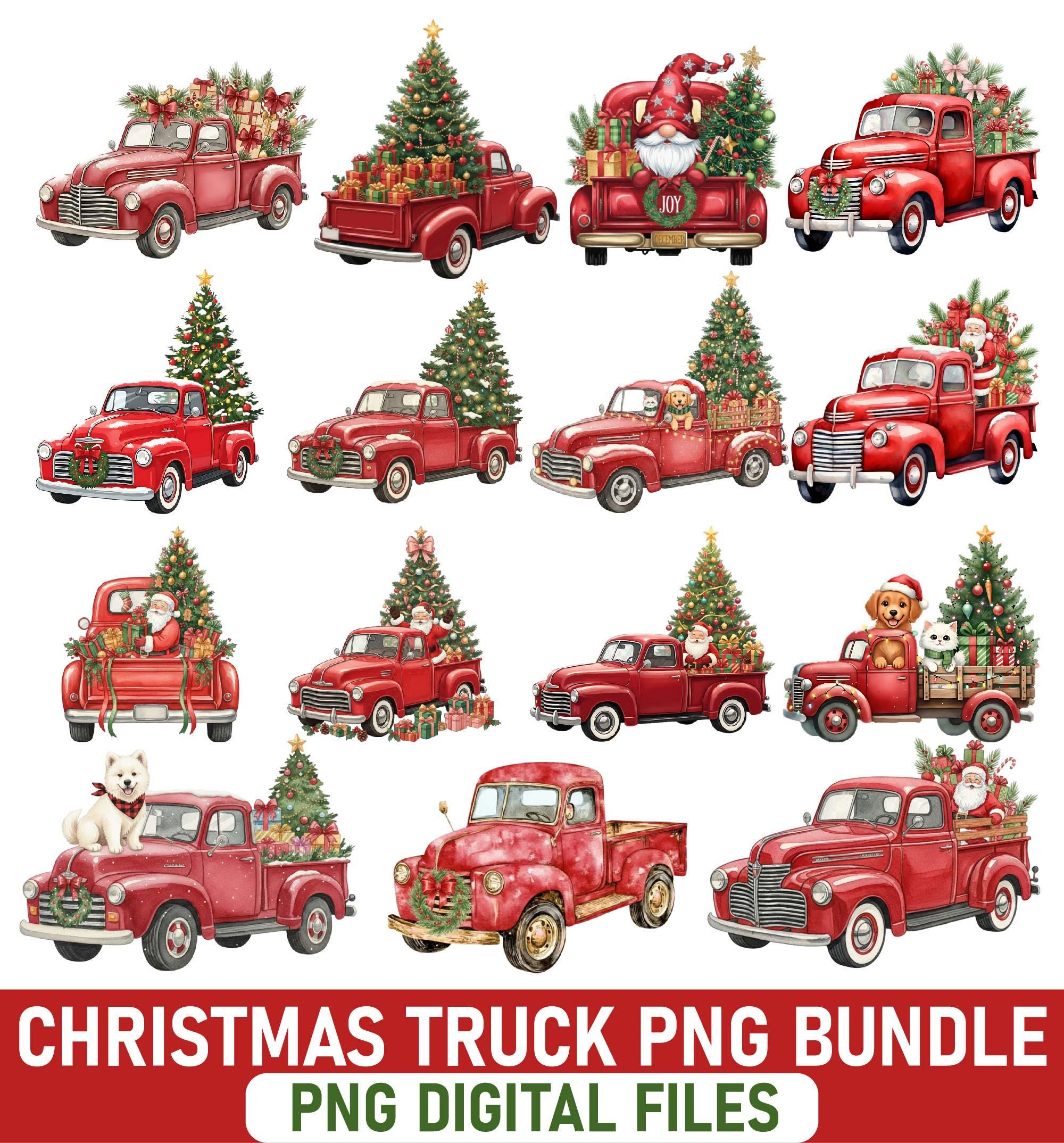 Invito alla festa di Natale di camion vintage - Italia