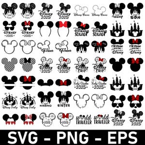 Mickey Svg 2025, Birthday Png Svg, Birthday Princess Svg, Family Vacation Svg, Christmas Svg