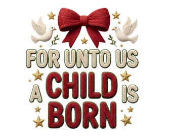 Crochet Jesus Quote PNG, Christmas Religious Design (Digital Download)