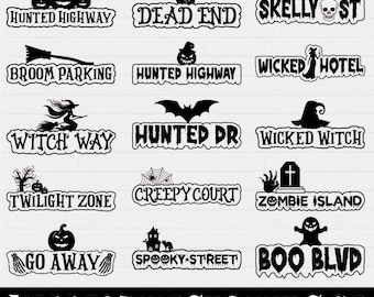 Halloween Sesame Street Sign SVG: Spooky Yard Decor (Digital Download