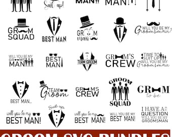 Bräutigam SVG Bundle: Hochzeit Designs (Digitaler Download)