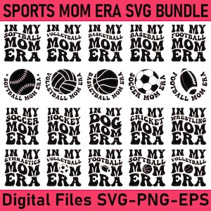 Na minha era de mãe esportiva Svg, Na minha era de mãe de beisebol Svg, Mãe de beisebol Svg, Era de mãe Svg, Camiseta de mãe de beisebol Svg, Mãe esportiva Svg, Era de mãe Svg