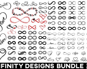Infinity Love SVG: Heart & Symbol Cut Files (Digital Download)