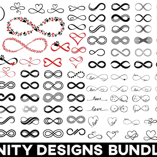 infinity love svg, infinity and heart svg, Infinity Symbol Svg, Infinity Sign Svg, Valentines Day Svg, Wedding Cut Files Cricut Silhouette