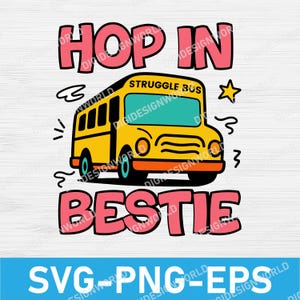 Kampfbus Png: Hop In Bestie, Mentale Gesundheit Design (Digitaler Download)