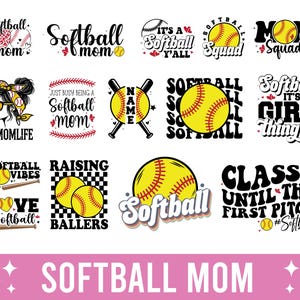 Softball Mom Svg, Softball Mom Png, Baseball Mom Svg, Softball Mom Shirt, Softball Svg Files, Game Day Png, Svg Files For Cricut