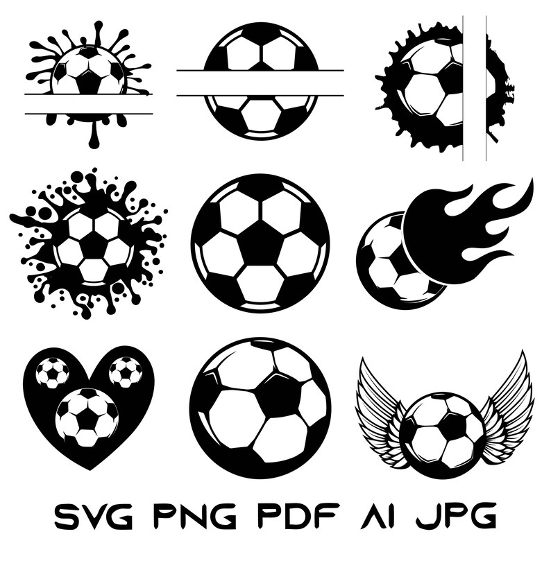 Soccer Svg Bundle Soccer Ball Svg Bundle Football Png Etsy Ireland