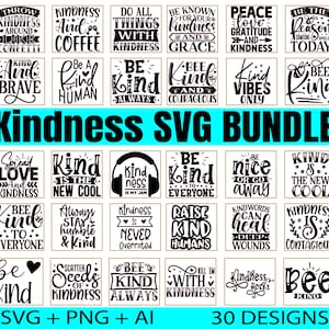 Vriendelijkheid Svg-bundel, wees aardig Svg-bundel, vriendelijkheid citaten Svg, wees aardig citaat Svg, vriendelijkheid Shirt Svg, vriendelijkheid citaat Svg, positief citaat Svg