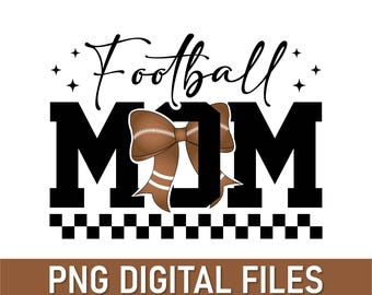Football Mom SVG PNG Bundle: Game Day Shirt Design (Digital Download)