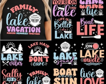 Lake Life SVG Bundle: Lake House Decor, Shirt Design (Digital Download)