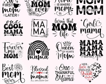 Boho Mama SVG Bundle, Mother's Day, Mom Life Designs (Digital Download)