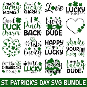 St. Patricks Day PNG-Bundle, Irish Day Png, Glücksklee Png, St Patricks Shirt svg, glücklicher St Patrick Tag png