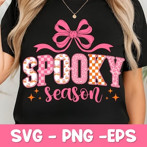 Coquette Spooky Season Png, Spooky Season Png Shirt, Retro Halloween Png, Halloween Shirt Png, Spooky Vibes Png, Halloween Horror SVG Png