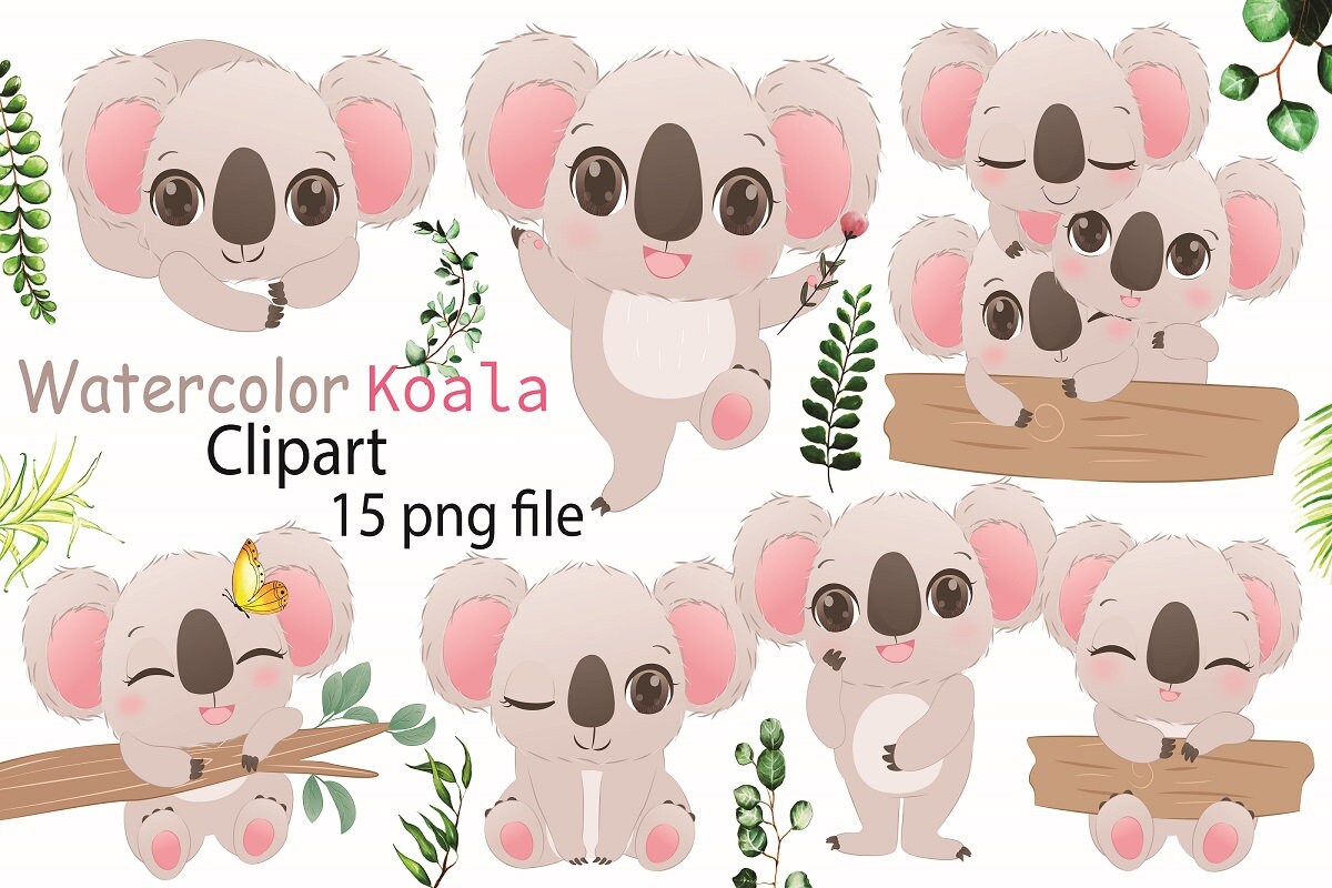 Personalised Koala Bear Print Baby Girl Nursery Prints Little Girls Bedroom  Decor Personalized Newborn Baby Gifts Floral Wreath Wall Art 