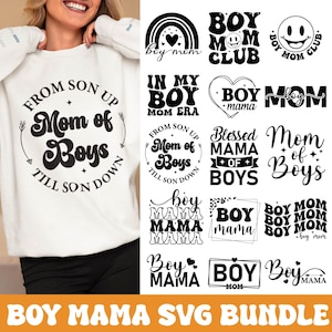 Boy Mom SVG-bundel, Boy Mama Svg Png, Boy Mom Svg, Mom Life Svg Shirt, Moederdag Shirt, Boy Mama png, Mom Svg Cut-bestand voor Cricut