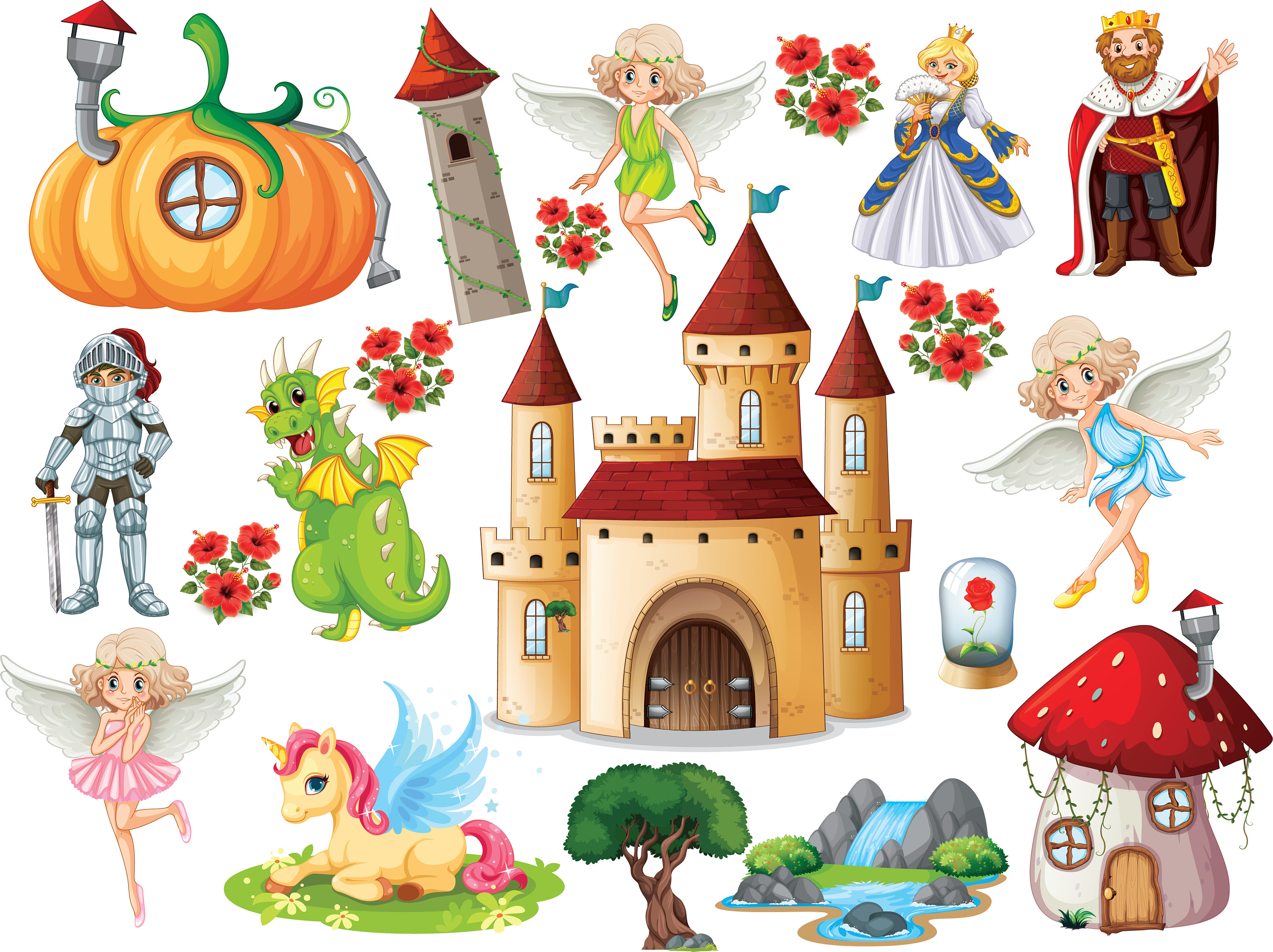Fairy Tale Clipart Fairytale Castle Clipart Fairytale - Etsy Australia