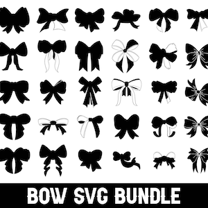 Fiocco di nastro Svg, Papillon Svg, Pacchetto fiocco Svg, Fiocco per capelli Svg, Nastro e fiocco Svg, Nastri e fiocchi Svg, Pacchetto fiocco Svg, Silhouette fiocchi
