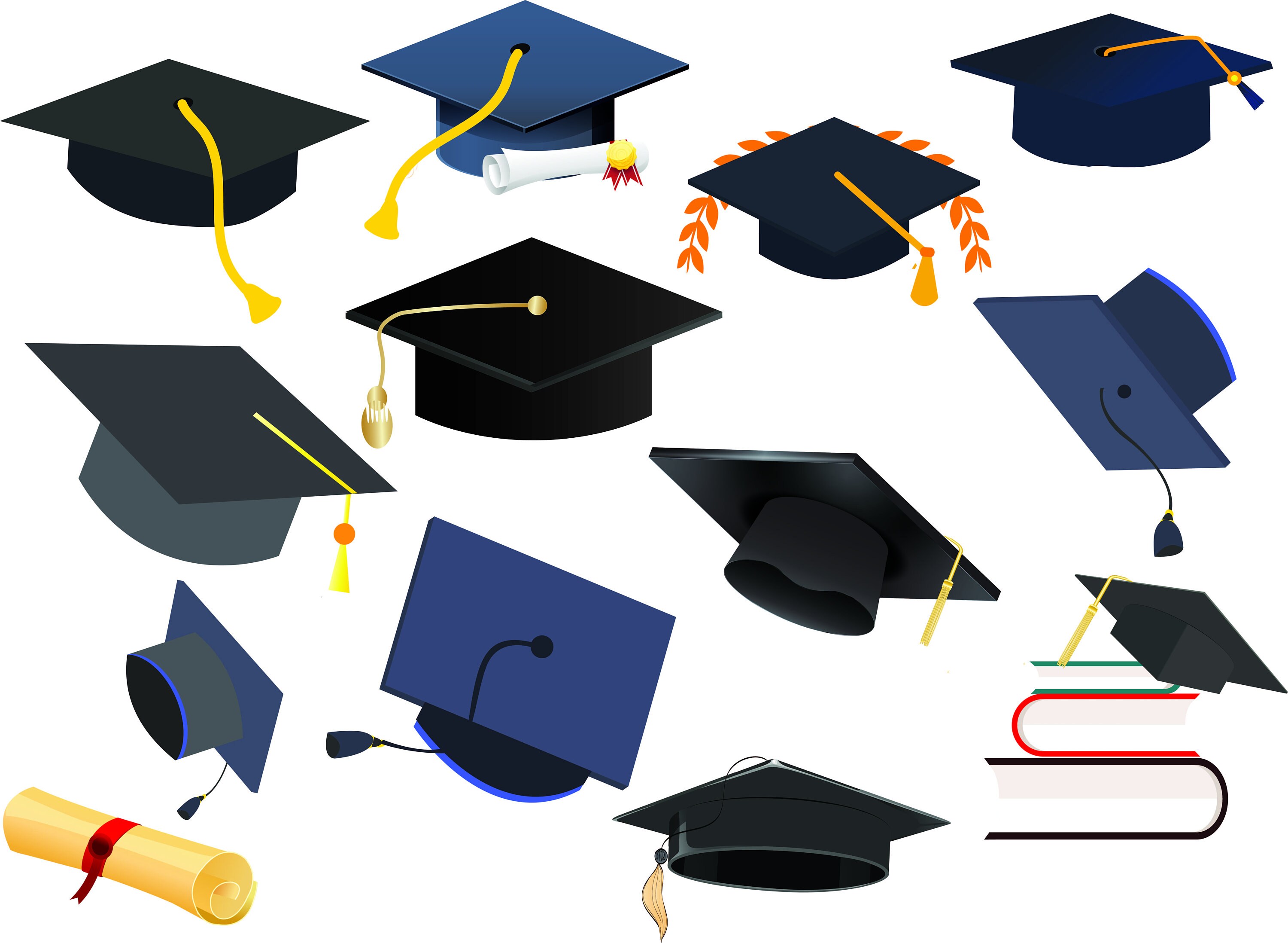 Graduation Hat Stock Illustrations, Cliparts and Royalty Free