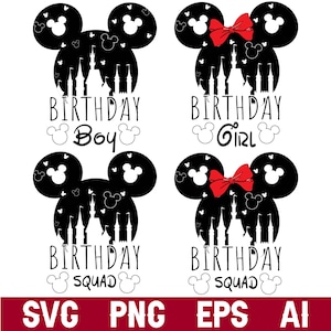 Paquete SVG de cumpleaños mágico, PNG de vacaciones familiares, diseños de camisetas de viaje de fantasía, archivos de corte para fiesta de cumpleaños
