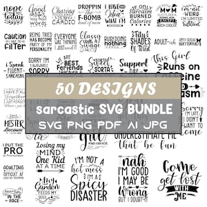 Lustiges sarkastisches SVG-Bundle - sarkastische Sprichwort-Svg-Bundle, Sarkasmus-Zitate-Svg-Dateien- Sublimationszitate - kommerzielle Nutzung