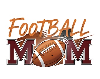 Football Mom PNG: Game Day Sublimation Design (Digital Download)