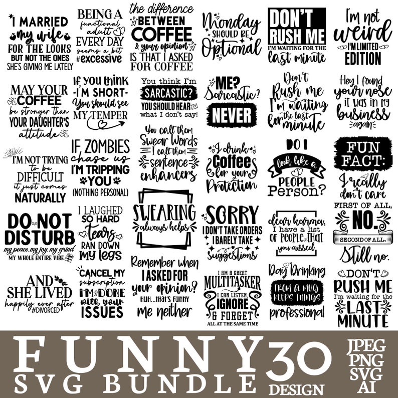 Sarcasm Svg Bundle