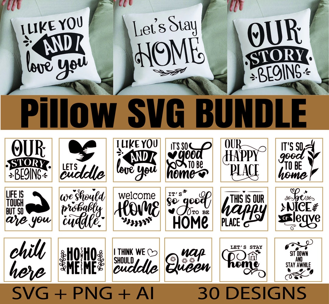 Pillow Quotes Svg, Inspirational Quote Pillow Cover, Funny Quote Pillow