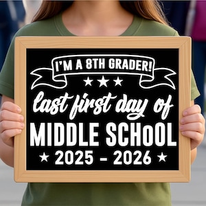 First Day of Senior Year Printable Sign Printable First Day of School Sign 12th Grade Last 1st Day Photo Senior Year 2026 Instant Download