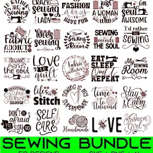 Pacote SVG de costura, Citação SVG de costura, Arquivo de corte SVG de artesanato para Cricut, Stitch Queen svg, Cliparts de costura, SVG desenhado à mão, Arquivos de corte Cricut