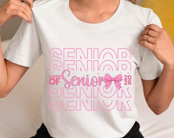 Senior Coquette 2026 SVG: Graduation Shirt Design (Digital Download