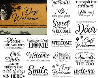 Funny & Welcome Doormat SVG Bundle: DIY Door Mat Designs (Digital Download