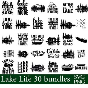 Pacchetto Svg Lake Life, Svg Lake Life, File Svg per Cricut, Pacchetto Svg Lake, Svg Lake House, Svg Pesca, Png Lake Life, Svg Vacanza Lake