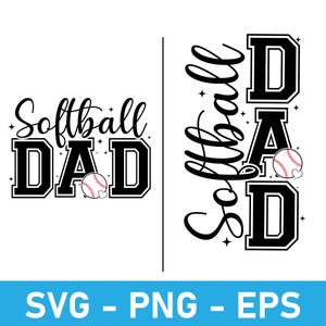 Softball Dad SVG: Sports Clipart for Cricut (Digital Download)