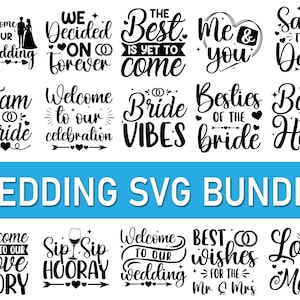Bundle SVG couple, mari et femme, Couple Silhouette SVG, Clipart mariée et le marié, cadeau de mariage, couple marié, sublimation PNG