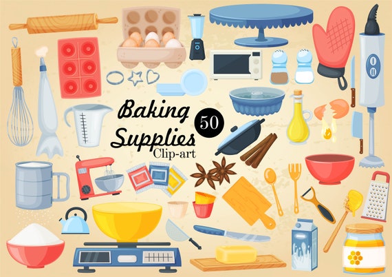 Kitchen Baking Clipart Baking Supplies PNG Cooking Tools 