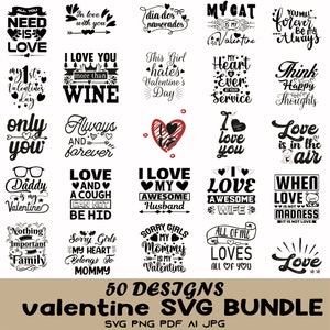 Valentinstag SVG Bundle, Happy Valentines Designs, Valentinstag Zitat, Valentinstag SVG, Valentinstag SVG, XOXO SVG, digitale Datei