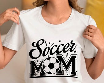 Soccer Mom SVG, Game Day Shirt Design, Sports Mom Cricut File (Digital Download)