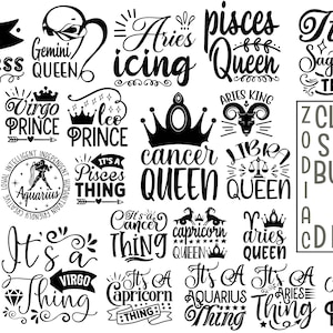 Sternzeichen Bundle, Sternzeichen SVG Bundle, Sternzeichen Png, Sternzeichen druckbare Kunst, Astrologie svg, Horoskop Bundle, Sternzeichen für Cricut