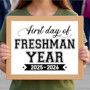 Letrero del primer día de primer año: Accesorio fotográfico de regreso a clases (archivo SVG)