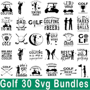 Golf-Svg-Bundle, Sportgeschenke für Ihn Golf, Golfball-Svg, Golfclub-Svg, Golfer-Svg, Golfspieler-Svg, Golf-Zitate-Svg, Golf-Monogramm-Svg