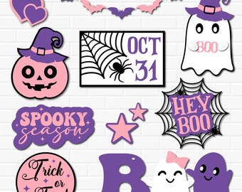 Halloween Tiered Tray SVG: Spooky Season Decor, Witch Sign (Glowforge File)