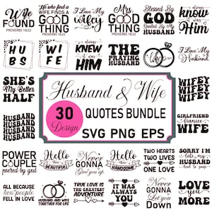 Citas de pareja en formato SVG, citas para esposa, camisetas de pareja en formato SVG, citas de mamá y esposa, citas divertidas de esposo y esposa, esposa y esposo en formato SVG