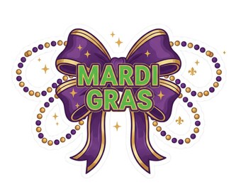Noeud de Mardi Gras PNG, t-shirt rétro sublimation design (téléchargement numérique)