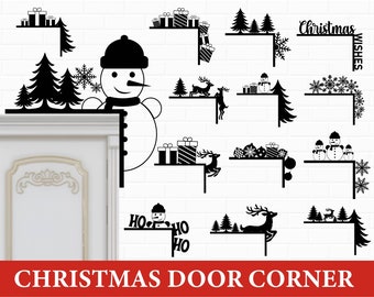 Christmas Door Corner SVG Bundle: Holiday Decor (Digital Download)